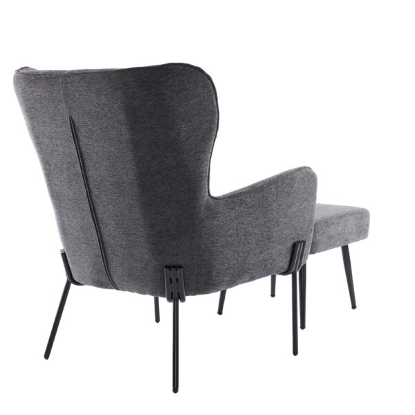CHILLOUT ΠΟΛΥΘΡΟΝΑ ΣΚΑΜΠΩ ΣΕΤ ΓΚΡΙ ΣΚΟΥΡΟ 72x84x97cm 01-3540 - Image 4