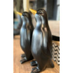 PENGUIN ΧΡΙΣΤΟΥΓΕΝΝΙΑΤΙΚΟ ΔΙΑΚΟΣΜΗΤΙΚΟ ΠΙΝΓΚΟΥΙΝΟΣ 13x13x29cm POLYRESIN ΜΑΥΡΟ ΧΡΥΣΟ 016220 - Image 3