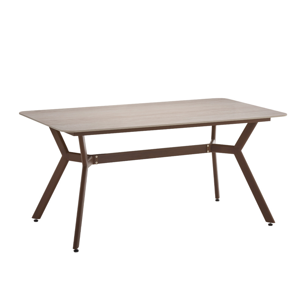 02-0737-SLtlE-first-_1 ROOTS ΤΡΑΠΕΖΙ BEIGE ΜΕ ΟΨΗ ΜΑΡΜΑΡΟΥ 160x90x75cm 02-0737 - Image 1