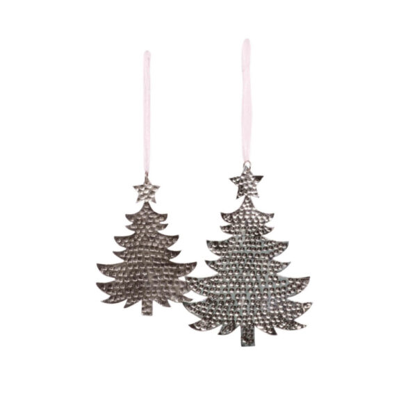 JOPHIE TREE ΧΡΙΣΤΟΥΓΕΝΝΙΑΤΙΚΟ ΣΤΟΛΙΔΙ ΔΕΝΤΡΟ 11x0.1x14cm ΑΛΟΥΜΙΝΙΟ ΝΙΚΕΛ 023781 - Image 2