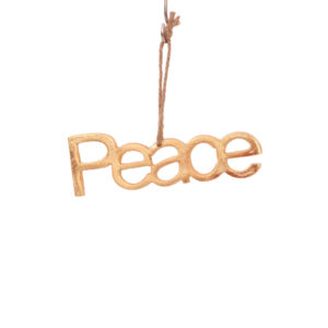 PEACE ΧΡΙΣΤΟΥΓΕΝΝΙΑΤΙΚΟ ΣΤΟΛΙΔΙ 6x0.5x15cm ΑΛΟΥΜΙΝΙΟ ΧΡΥΣΟ 023819