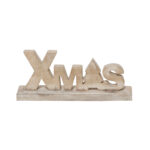 WHITE XMAS ΧΡΙΣΤΟΥΓΕΝΝΙΑΤΙΚΟ ΔΙΑΚΟΣΜΗΤΙΚΟ 10x3x23cm ΞΥΛΟ MANGO WHITE WASHED 023865