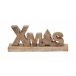 NATURAL XMAS ΧΡΙΣΤΟΥΓΕΝΝΙΑΤΙΚΟ ΔΙΑΚΟΣΜΗΤΙΚΟ 10x3x23cm ΞΥΛΟ MANGO ΦΥΣΙΚΟ 023866