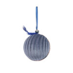 DREAMY ΧΡΙΣΤΟΥΓΕΝΝΙΑΤΙΚΗ ΜΠΑΛΑ 8x8x8cm POLYFOAM ΜΠΛΕ ΥΦΑΣΜΑ 024162