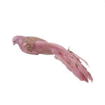 PIXIE BIRD ΧΡΙΣΤΟΥΓΕΝΝΙΑΤΙΚΟ ΔΙΑΚΟΣΜΗΤΙΚΟ ΠΟΥΛΙ 32cm POLYFOAM ΡΟΖ ΥΦΑΣΜΑ 024298