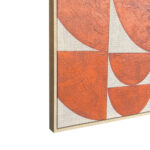 GEOMETRIC CUBISM ΠΙΝΑΚΑΣ ΔΙΑΚΟΣΜΗΣΗΣ ΜΕ ΚΟΡΝΙΖΑ 80x120x4cm ΚΑΜΒΑΣ TERRACOTTA ΞΥΛΟ ΦΥΣΙΚΟ 029738 - Image 3