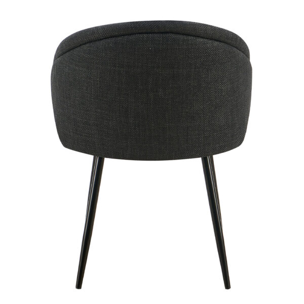 FIGARO ΚΑΡΕΚΛΑ ΠΟΛΥΘΡΟΝΑ ΑΝΘΡΑΚΙ ΜΑΥΡΟ 58x60x80.5cm 03-1095 - Image 4