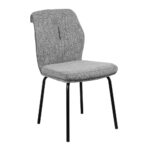 KOBI ΚΑΡΕΚΛΑ ΓΚΡΙ ΑΝΟΙΧΤΟ ΜΑΥΡΟ ΜΑΤ 62.5x45.5x88cm 03-1188