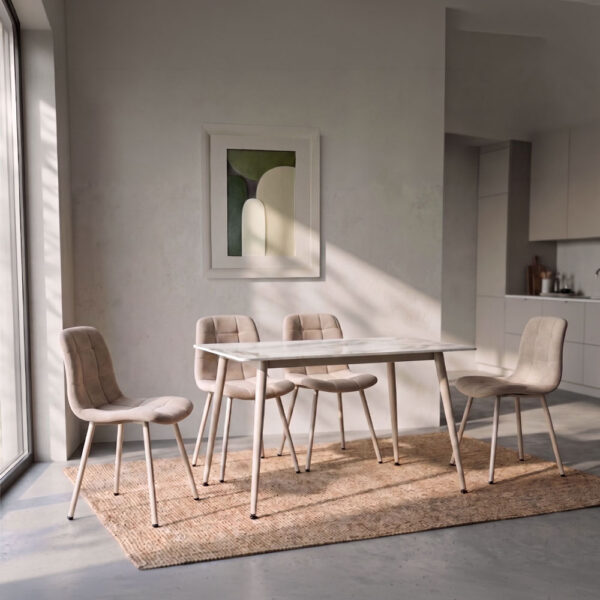 PRIMO ΚΑΡΕΚΛΑ BEIGE CREAM 45x53x84cm 03-1301 - Image 2