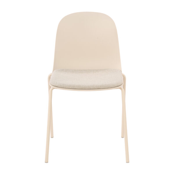 PADDED ΚΑΡΕΚΛΑ OFF WHITE 51x53x85cm 03-1312 - Image 2