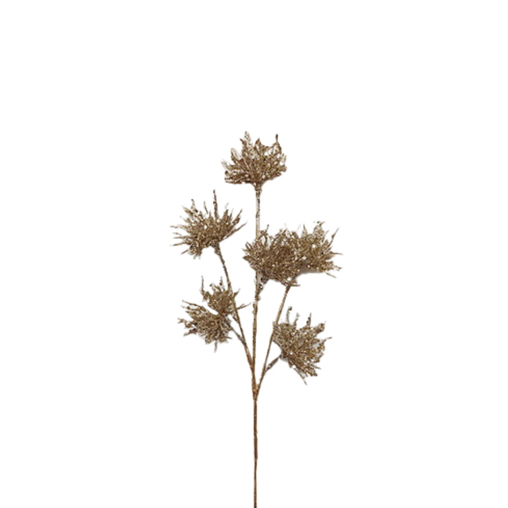 030334-73fL1-first-_1 XMAS BRANCH ΧΡΙΣΤΟΥΓΕΝΝΙΑΤΙΚΟ ΚΛΑΔΙ 31cm PVC ΧΡΥΣΟ 030334 - Image 1