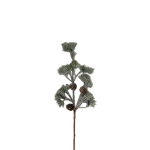 XMAS BRANCH ΧΡΙΣΤΟΥΓΕΝΝΙΑΤΙΚΟ ΚΛΑΔΙ 38cm PVC ΠΡΑΣΙΝΟ ΚΟΥΚΟΥΝΑΡΙ 030339