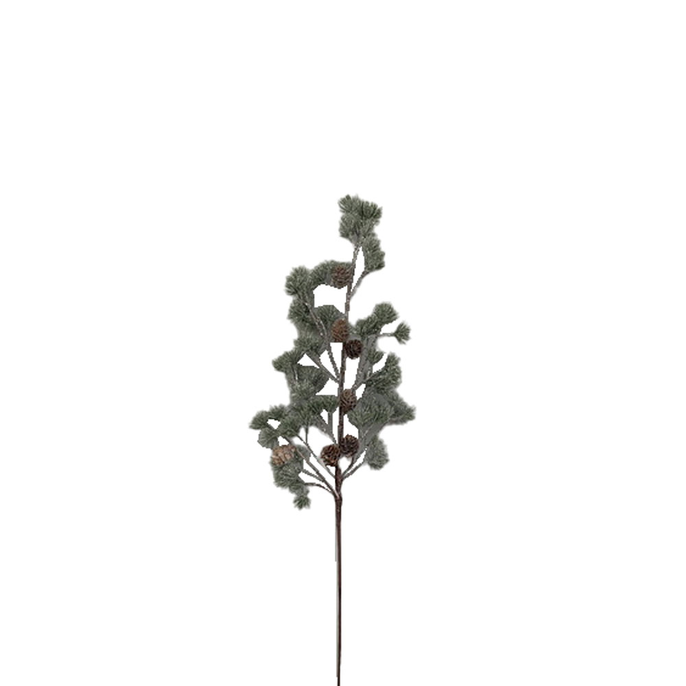 030340-yc0fd-first-_1 XMAS BRANCH ΧΡΙΣΤΟΥΓΕΝΝΙΑΤΙΚΟ ΚΛΑΔΙ 65cm PVC ΠΡΑΣΙΝΟ ΚΟΥΚΟΥΝΑΡΙ 030340 - Image 1