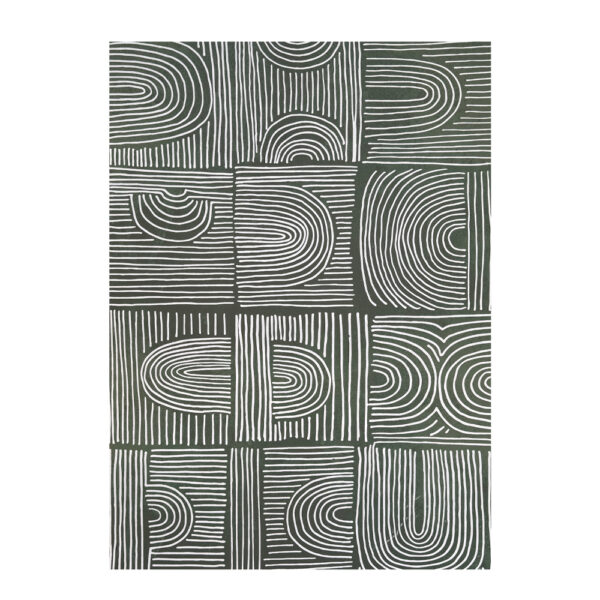 TUPIK ΠΙΝΑΚΑΣ ΔΙΑΚΟΣΜΗΣΗΣ ΜΕ ΚΟΡΝΙΖΑ 100x140x4cm ΚΑΜΒΑΣ ΠΡΑΣΙΝΟ ΜΠΕΖ ΞΥΛΟ ΦΥΣΙΚΟ 031359 - Image 2
