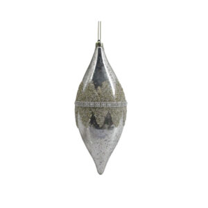 DIAMOND ΧΡΙΣΤΟΥΓΕΝΝΙΑΤΙΚΗ ΜΠΑΛΑ 10x28cm ΠΛΑΣΤΙΚΟ ΣΑΜΠΑΝΙ 033020