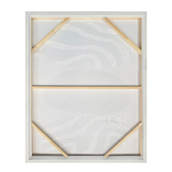 SLATE B ΠΙΝΑΚΑΣ ΔΙΑΚΟΣΜΗΤΙΚΟΣ ΜΕ ΚΟΡΝΙΖΑ 75x100x4cm ΚΑΜΒΑΣ ΛΑΔΙ ΜΠΕΖ ΛΕΥΚΟ ΞΥΛΟ 033030 - Image 5