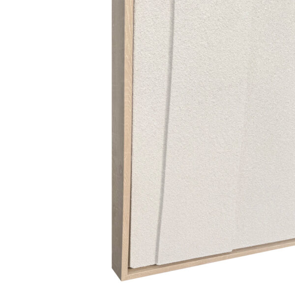 VOID A ΠΙΝΑΚΑΣ ΔΙΑΚΟΣΜΗΤΙΚΟΣ ΜΕ ΚΟΡΝΙΖΑ 80x120x4cm ΚΑΜΒΑΣ ΜΠΕΖ ΛΑΔΙ ΞΥΛΟ 033031 - Image 2