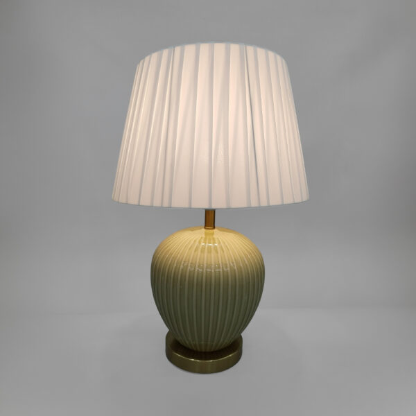 SERA ΦΩΤΙΣΤΙΚΟ ΕΠΙΤΡΑΠΕΖΙΟ 35x35x52cm ΚΕΡΑΜΙΚΟ ΛΑΔΙ ΜΕΤΑΞΩΤΟ ΥΦΑΣΜΑ ΛΕΥΚΟ 035318 - Image 2
