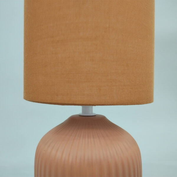 RIVO ΦΩΤΙΣΤΙΚΟ ΕΠΙΤΡΑΠΕΖΙΟ 14.4x14.5x31cm ΚΕΡΑΜΙΚΟ ΚΑΦΕ ΥΦΑΣΜΑ ΚΑΦΕ 035329 - Image 3