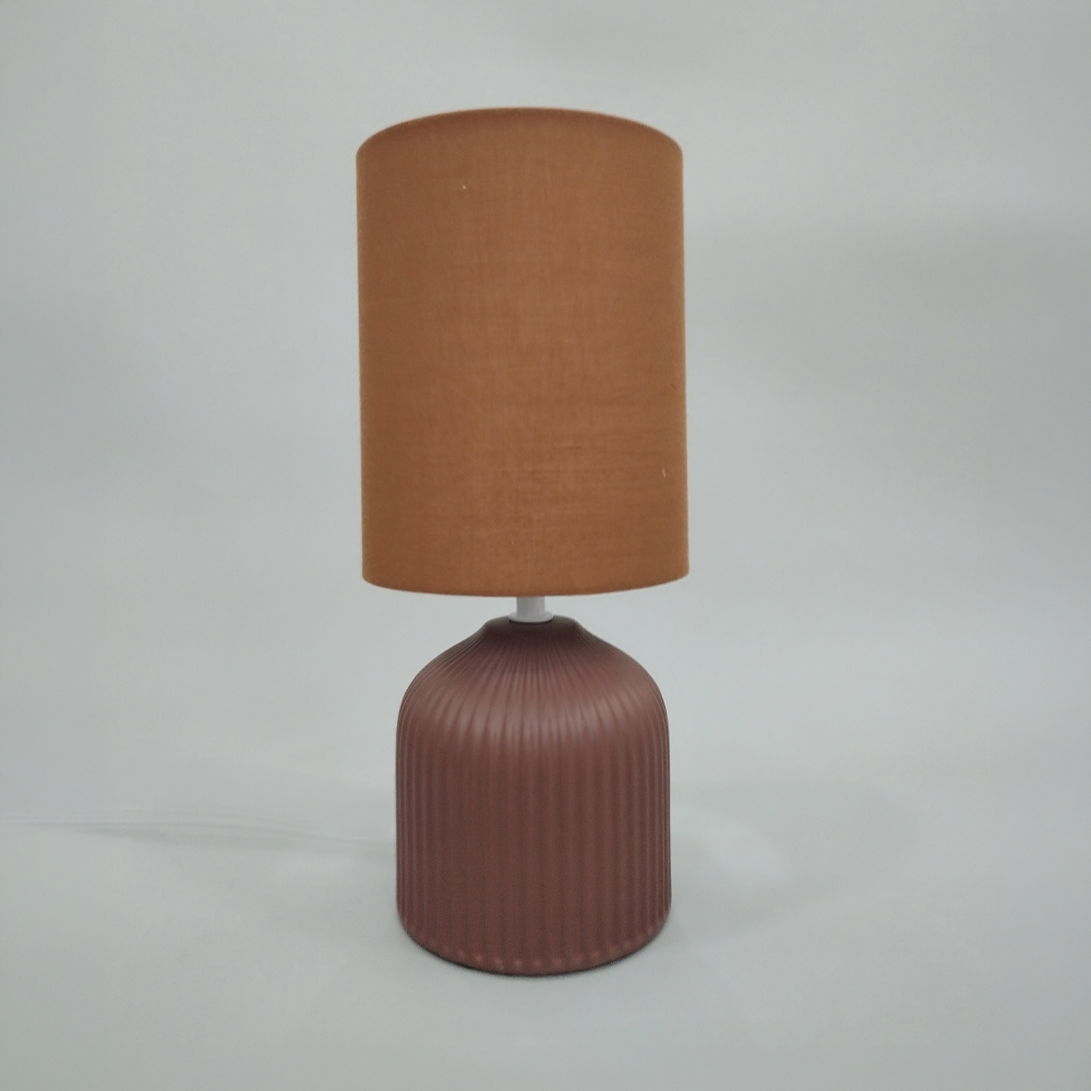 035330-tgIAs-first-_1 RIVO ΦΩΤΙΣΤΙΚΟ ΕΠΙΤΡΑΠΕΖΙΟ 14.4x14.5x31cm ΚΕΡΑΜΙΚΟ ΚΑΦΕ ΣΚΟΥΡΟ ΥΦΑΣΜΑ ΚΑΦΕ ΣΚΟΥΡΟ 035330 - Image 1