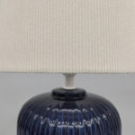 NIM ΦΩΤΙΣΤΙΚΟ ΕΠΙΤΡΑΠΕΖΙΟ 20x20x34cm ΚΕΡΑΜΙΚΟ ΜΠΛΕ ΥΦΑΣΜΑ ΛΕΥΚΟ 035335 - Image 4