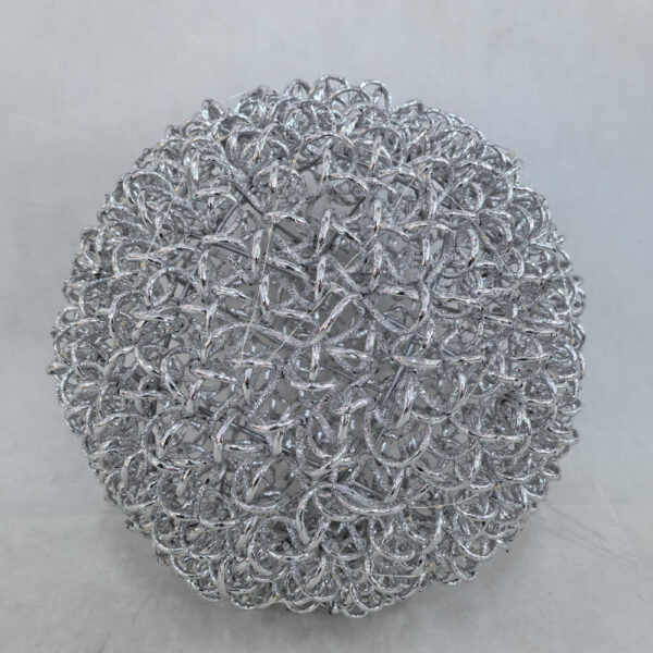 NOVA XMAS LED ΜΠΑΛΑ ΘΕΡΜΟ ΦΩΣ 50x50x50cm ΣΙΔΕΡΟ ΑΣΗΜΙ PET 035347 - Image 2