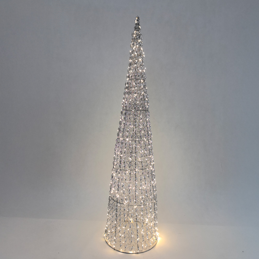035349-mWj2r-first-_1 SILVEN XMAS LED ΔΕΝΤΡΟ ΘΕΡΜΟ ΦΩΣ 25x25x100cm ΣΙΔΕΡΟ ΑΣΗΜΙ PET 035349 - Image 1