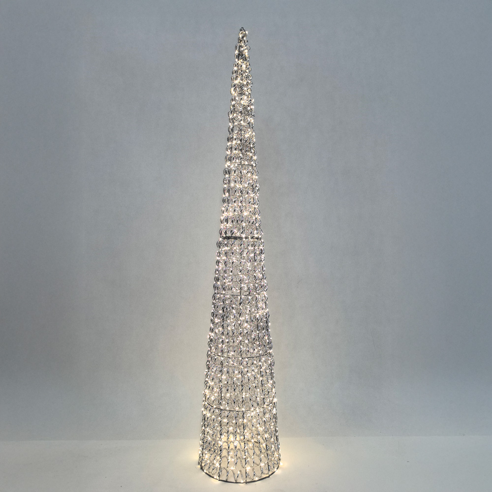 035350-xqMv1-first-_1 SILVEN XMAS LED ΔΕΝΤΡΟ ΘΕΡΜΟ ΦΩΣ 28x28x150cm ΣΙΔΕΡΟ ΑΣΗΜΙ PET 035350 - Image 1