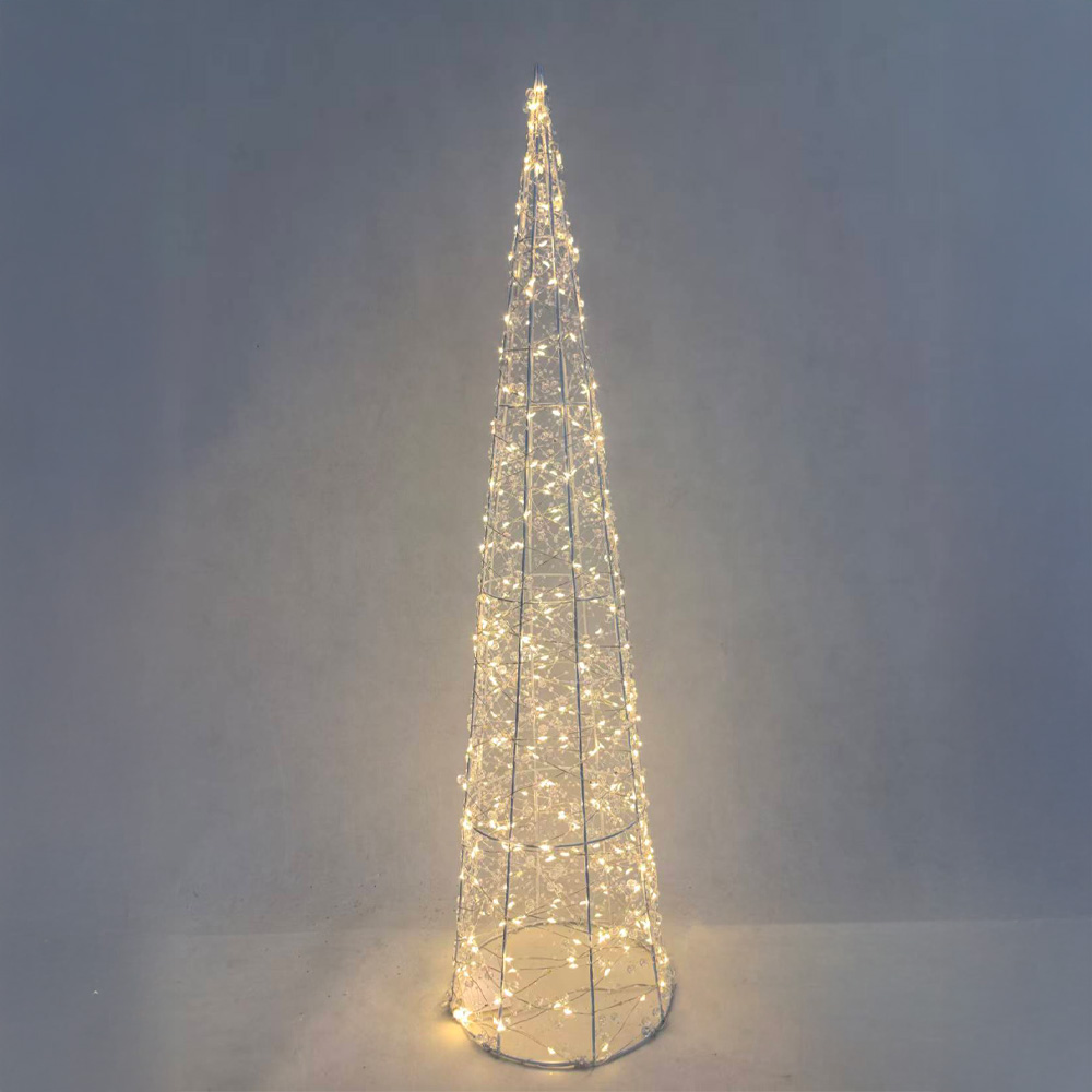035352-AvnJh-first-_1 GLIM XMAS ΔΕΝΤΡΟ ΜΕ LED 20x20x80cm ΣΙΔΕΡΟ ΛΕΥΚΟ PET 035352 - Image 1