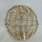 LINI XMAS LED ΜΠΑΛΑ ΘΕΡΜΟ ΦΩΣ 50x50x50cm ΣΙΔΕΡΟ ΧΡΥΣΟ PET 035353 - Image 2