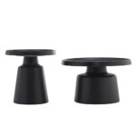 MOUSSE COFFEE TABLE SET 2ΤΕΜ ΜΑΥΡΟ ΜΑΤ 70x70x50cm 04-1432 - Image 4