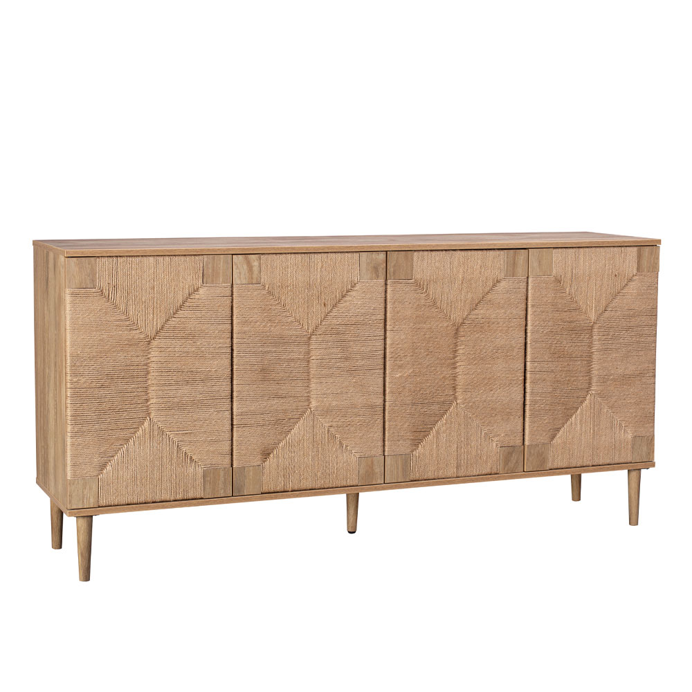 05-0828-Pa4KN-first-_1 SISAL ΜΠΟΥΦΕΣ 4ΠΟΡΤΕΣ ΦΥΣΙΚΟ 160x39x78.5cm 05-0828 - Image 1