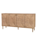 SISAL ΜΠΟΥΦΕΣ 4ΠΟΡΤΕΣ ΦΥΣΙΚΟ 160x39x78.5cm 05-0828 - Image 5