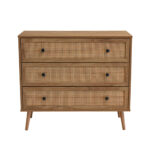 AMMOS ΚΟΜΟΤΑ 3ΣΥΡΤΑΡΙΑ ΦΥΣΙΚΟ ΜΕ RATTAN 90x39x79cm 09-1234 - Image 3