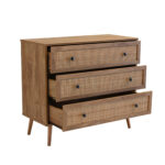 AMMOS ΚΟΜΟΤΑ 3ΣΥΡΤΑΡΙΑ ΦΥΣΙΚΟ ΜΕ RATTAN 90x39x79cm 09-1234 - Image 4