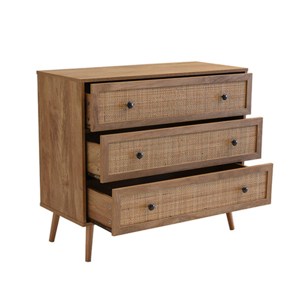 AMMOS ΚΟΜΟΤΑ 3ΣΥΡΤΑΡΙΑ ΦΥΣΙΚΟ ΜΕ RATTAN 90x39x79cm 09-1234 - Image 4