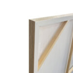 CALME ΠΙΝΑΚΑΣ ΔΙΑΚΟΣΜΗΤΙΚΟΣ ΜΕ ΚΟΡΝΙΖΑ 80x120x4cm ΚΑΜΒΑΣ ΜΠΛΕ ΜΠΕΖ ΞΥΛΟ 201-0000 - Image 5