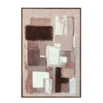 MOCHA ΠΙΝΑΚΑΣ ΔΙΑΚΟΣΜΗΤΙΚΟΣ ΜΕ ΚΟΡΝΙΖΑ 80x120x4cm ΚΑΜΒΑΣ ΜΠΕΖ ΚΑΦΕ ΞΥΛΟ 201-0002