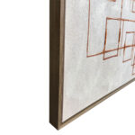 ROTA ΠΙΝΑΚΑΣ ΔΙΑΚΟΣΜΗΤΙΚΟΣ ΜΕ ΚΟΡΝΙΖΑ 80x120x4cm ΚΑΜΒΑΣ ΓΚΡΙ ΕΚΑΙ ΞΥΛΟ 201-0003 - Image 3