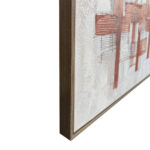 LINES ΠΙΝΑΚΑΣ ΔΙΑΚΟΣΜΗΤΙΚΟΣ ΜΕ ΚΟΡΝΙΖΑ 80x120x4cm ΚΑΜΒΑΣ ΕΚΑΙ ΓΚΡΙ ΑΝΟΙΧΤΟ ΞΥΛΟ 201-0004 - Image 4