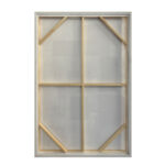LINEE ΠΙΝΑΚΑΣ ΔΙΑΚΟΣΜΗΤΙΚΟΣ ΜΕ ΚΟΡΝΙΖΑ 80x120x4cm ΚΑΜΒΑΣ ΕΚΑΙ ΓΚΡΙ ΑΝΟΙΧΤΟ ΞΥΛΟ 201-0005 - Image 5