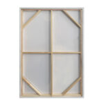 TERRE ΠΙΝΑΚΑΣ ΔΙΑΚΟΣΜΗΤΙΚΟΣ ΜΕ ΚΟΡΝΙΖΑ 80x120x4cm ΚΑΜΒΑΣ ΜΠΕΖ ΚΑΦΕ ΞΥΛΟ ΛΕΥΚΟ 201-0007 - Image 5