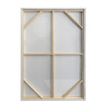 TERRA ΠΙΝΑΚΑΣ ΔΙΑΚΟΣΜΗΤΙΚΟΣ ΜΕ ΚΟΡΝΙΖΑ 80x120x4cm ΚΑΜΒΑΣ ΜΠΕΖ ΚΑΦΕ ΞΥΛΟ ΛΕΥΚΟ 201-0008 - Image 5