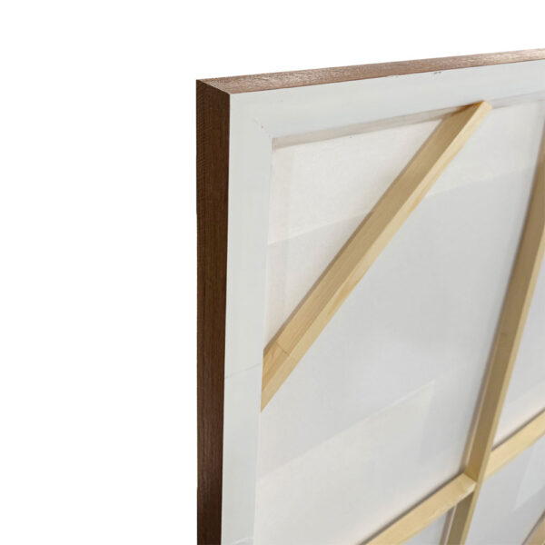 ATERNA ΠΙΝΑΚΑΣ ΔΙΑΚΟΣΜΗΤΙΚΟΣ ΜΕ ΚΟΡΝΙΖΑ 80x120x4cm ΚΑΜΒΑΣ ΚΑΦΕ ΜΠΕΖ PS 201-0010 - Image 4