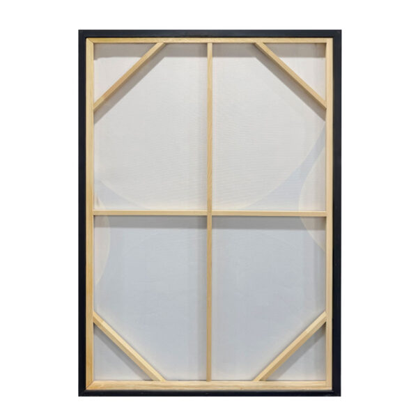 SIRKEL ΠΙΝΑΚΑΣ ΔΙΑΚΟΣΜΗΤΙΚΟΣ ΜΕ ΚΟΡΝΙΖΑ 80x120x4cm ΚΑΜΒΑΣ LEMON ΓΚΡΙ PS ΜΑΥΡΟ 201-0011 - Image 5