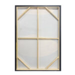SKIVE ΠΙΝΑΚΑΣ ΔΙΑΚΟΣΜΗΤΙΚΟΣ ΜΕ ΚΟΡΝΙΖΑ 80x120x4cm ΚΑΜΒΑΣ LEMON ΓΚΡΙ PS ΜΑΥΡΟ 201-0012 - Image 5