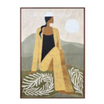 AUREA ΠΙΝΑΚΑΣ ΔΙΑΚΟΣΜΗΤΙΚΟΣ ΜΕ ΚΟΡΝΙΖΑ 80x120x4cm ΚΑΜΒΑΣ ΠΟΛΥΧΡΩΜΟ PS 201-0013