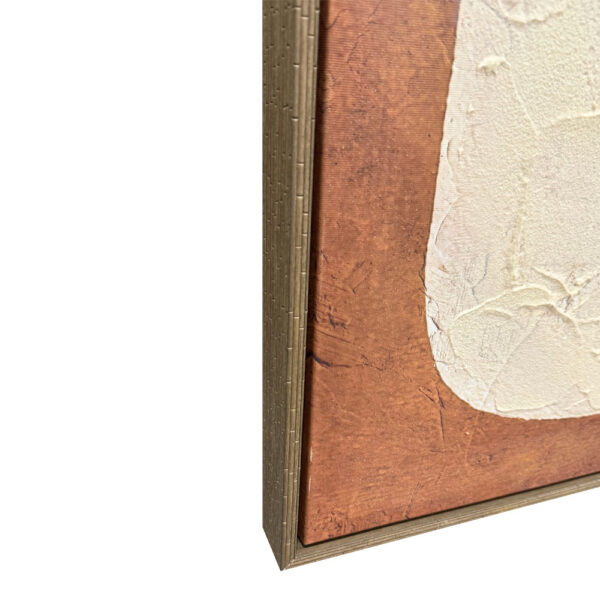 KAKTUS ΠΙΝΑΚΑΣ ΔΙΑΚΟΣΜΗΤΙΚΟΣ ΜΕ ΚΟΡΝΙΖΑ 80x120x4cm ΚΑΜΒΑΣ ΜΠΕΖ ΚΑΦΕ ΑΝΟΙΧΤΟ PS 201-0017 - Image 4