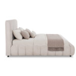 ΚΡΕΒΑΤΙ ΥΠΕΡΔΙΠΛΟ BUBBLE SM758.03 ΜΠΕΖ CHENILLE ΥΦΑΣΜΑ ΓΙΑ ΣΤΡΩΜΑ 180x200εκ - Image 5
