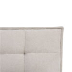 BUTTON ΚΡΕΒΑΤΙ (ΓΙΑ ΣΤΡΩΜΑ 160x200cm) BEIGE 183x217x112cm 40-0082 - Image 4